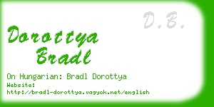 dorottya bradl business card